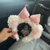 Diadema de Cara de Dibujos Animados para Lavado de Cara, Diadema con Lazo, Orejas de Gato de Peluche Lindas para Lavado de Cara, Maquillaje y Mascarilla