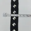 En stock Pantalones de Cinta con Remaches de 2CM Tira Lateral Accesorios Decorativos para Mochila Bolsa de Cosméticos