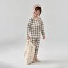 Roupas infantis de outono calças compridas designer casual pijama de bebê engrossado homewear meninos cueca terno caixa de presente