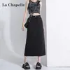 Falda Vaquera Retro con Abertura para Mujer Primavera y Verano 2025 Tendencia Versátil Nueva de Cintura Alta de Longitud Media de Línea A para Cadera
