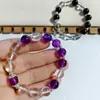 Pulseira de Vidro Transparente Cristal à Prova d'Água Amarelo Cera de Abelha Ametista Douyin Transmissão Ao Vivo Celebridade da Internet Estilo Quente Pulseira Joias