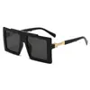 Nuevas Gafas de Sol Cuadradas Retro Europeas y Americanas Aliexpress Transfronterizas de Moda Tendencia Estilo Callejero Gafas de Sol Personalizadas para Hombres y Mujeres