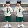 Conjunto de Camisa Polo para Niños Atuendo de Verano 2026 Nuevo Elegante Conjunto de Dos Piezas para Niños Frescos, Ropa Delgada de Verano para Niños