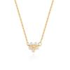 Collar de Flor de Cerezo Fresca Estilo Joker Transfronterizo Europeo y Americano Estilo Ins Cadena de Clavícula de Flor de Plata de Ley S925 Collar de Perlas