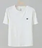Nova Camiseta de Algodão para Mulheres, Gola Redonda, Costas com Recorte, Manga Curta, Top Casual de Verão Emagrecedor, Camiseta Curta para Mulheres