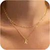 Collar de Hueso de Serpiente Dorado Transfronterizo Europeo y Americano con 26 Letras para Hombre, Microincrustado, Estilo Hip-Hop Simple, Gargantilla de Diseño de Nicho