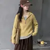 Atuendo otoñal elegante y moderno para niñas: un conjunto de suéter de punto de dos piezas con pantalones de pierna ancha, perfecto para chicas mayores, en un estilo casual coreano