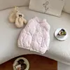 [En Stock] Qw269200 Chaleco de Algodón para Niños Kidsren 2026 Nuevo Producto Otoño e Invierno Chaleco Acolchado de Onda de Agua para Bebé con Dibujos Animados