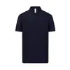 Camisa Polo de Verão 170g Nylon com Núcleo Oco Respirável 3D Hexagonal Textura Exquisita de Pérola Nuvem Manga Curta com Bordado