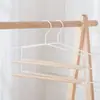 Perchero de Madera de Haya y Hierro para Ropa para Uso en el Hogar, Antideslizante, No Deja Marca, Perchero de Alta Gama para Ropa de Adulto, Recomendado por Organizadores Profesionales