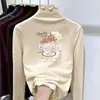 Ropa interior térmica para niñas Top con volantes para niños Se puede usar por fuera Elegante ropa interior de terciopelo alemán Ropa de otoño e invierno para niñas pequeñas