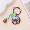 Chaveiro de Letra Acrílica Estilo Ins, Decoração de Bolsa Coração Feminina Capa de Celular, Pequeno Presente Pingente com Texto Criativo