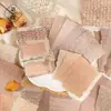 Série Papel de Carta Sonhos Antigos de Yuxian Papel com Material Embossado Pacote de Papel Vintage de Fundo Decorativo para Diários 28 Folhas 6 Designs