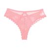 FINETOO tanga para mujer encaje malla costuras sexy hueco deseo puro ropa interior pantalones para mujer ropa interior de cintura baja