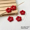 Bolsa de Flores Caladas de Acrílico Multicolor Anillo de Cuentas Pulsera de Cuentas Hecha a Mano DIY Accesorios de Joyería Material