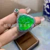 Nuevo Colgante de Buda de Calcedonia Verde Hielo de Alta Calidad, Chapado en Plata con Jade y Ágata Incrustados, Joyería de Collar de Buda Maitreya de Jade para Mujer