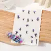 Arte de Uñas Rosa Flor de Acuarela Japonesa Pegatina de Arte de Uñas Prenail Pegatina de Uña Adhesiva Rosa Mariposa