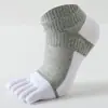 Calcetines de cinco dedos para hombre al por mayor de Amazon transfronterizos, calcetines finos de verano, calcetines de corte bajo con inserciones de malla transpirables, calcetines con dedos separados
