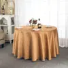 Especial Transfronterizo para Crochet Simple Liso Poliéster Mantel Redondo Grande Mantel para Mesa de Comedor Redonda Mantel para Mesa de Banquete de Hotel