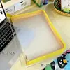 Bolsa de archivo A4, gruesa y amplia, nueva, de alto valor de color, transparente, de gran capacidad, para libros de texto, papel de prueba, artículos diversos, bolsa de almacenamiento con cremallera