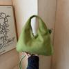 Bolsa Pequena de Mão de Camurça de Alto Padrão para Comércio Exterior para Mulheres 2025 Nova Bolsa Transversal Casual Estilo Coreano