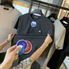 Tecido Fornecido pelo Cliente! Roupa de Montanha Resistente para Uso Externo! Alta Elasticidade Secagem Rápida Seda Gelada Respirável Camiseta Casual de Manga Curta para Esportes de Verão para Homens