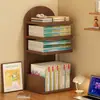 Soporte de escritorio para libros, estante de almacenamiento para sala de estudio, estante para almacenamiento y lectura de libros en escritorio de estudiante, estante para archivos de oficina, estantería simple
