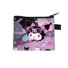 Monedero con Estampado de Dibujos Animados de Sanrio Kuromi Estilo Chica Linda Japonesa Estudiante Bolsa de Almacenamiento de Monedas con Cremallera Venta al por Mayor