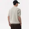 Camiseta de Punto de Moda con Cuello de Gaviota para Hombre 2026, Estilo Old Money Lujo Ligero Camisa Polo con Cuello Campana Verano 2026