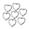 14x 14mm aleación diy accesorios perforados amor con cuentas cadena para teléfono móvil collar pulsera pendientes accesorios de joyería venta al por mayor