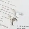 Colgante de Aleación con Tachuelas de Diamante en Forma de Cola de Pez Gradiente Brillante Soñador de Colores Accesorios DIY para Pulseras y Pendientes de Cuentas