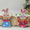 Huevos de Pascua, artesanías de madera, artesanías de conejo, adornos, decoración de escritorio para el hogar, adornos al por mayor.