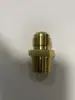 Conector de Tubería de Agua Recto de Latón con Rosca Exterior, Boca Acampanada y Tuerca