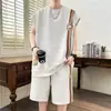 2025 Verano Transfronterizo Europeo y Americano Amazon Aliexpress Traje Jacquard de Manga Corta para Hombre Pantalones Cortos Sueltos Casuales de Manga Corta