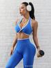 Conjunto de Roupa Esportiva e Yoga Mu Yao Europeu e Americano Transfronteiriço, Conjunto de Duas Peças de Calça Longa para Corrida, Esportes e Fitness para Mulheres