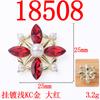 Moda incrustada pérola de vidro olho de cavalo octogonal flor placa diamante fivela liga acessórios joias diy acessórios de cabelo sapatos material de vestuário