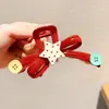 Pinza para el pelo de verano estilo ins con bloques de color para mujer, pasador lindo de lunares japoneses para niña, pinza de tiburón grande para recogidos.
