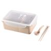 Caja Bento Japonesa Dividida para Sándwich Gran Capacidad Caja de Almuerzo para Oficinista Estudiante Caja de Frutas Caja para Acampar al Aire Libre Picnic