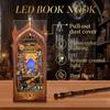 Cabana Mágica Vazia DIY Baleia Mundo Mágico 3D Montada à Mão Estante de Livros Modelo de Mesa Brinquedo para Presentes de Feriado