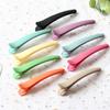 Coreano Ins Color Caramelo Acrílico Borde Esmerilado Clip Pico de Pato Clip de Pelo de Una Palabra Maquillaje Lavado de Cara Clip para Flequillo Accesorios para el Cabello