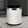 Cubo de Basura para el Hogar Nuevo de Aspecto Elegante para Sala de Estar Cocina Sin Tapa Baño Cuadrado de Mármol con Gran Capacidad