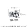 Nuevo S999 Plata Pura Personalizado Estilo Chino Retro Caballo Auspicioso Zodiaco Caballo Cuentas Espaciadoras DIY Juguete Accesorios para Pulsera
