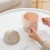 Mini Papelera Doméstica de Escritorio, Cubo Compacto de Oficina con Tapa abatible, Material Ecológico Reciclable para Escritorio