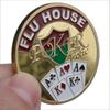 Prensador de tarjetas de regalo Texas Hold'em con chip metálico y protector de tarjetas chapado en oro de 100 g opcional