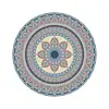 Posavasos de té de mandala de cerámica, Mantel individual, Base redonda resistente al calor anti quemaduras, Posavasos de cerámica personalizable Regalo