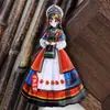 Ímãs de Geladeira de Madeira com Personagens de Tendência Nacional em Estoque, Lembranças Turísticas Criativas Apresentando 56 Grupos Étnicos, Designs de Imperador e Imperatriz, Venda por Atacado a Partir de Uma Peça
