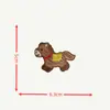 Estoque Disponível Desenho Animado Autoadesivo Bordado Fofo Cachorrinho Capa de Celular Brinquedo Sapato Chapéu Caixa de Armazenamento Adesivos de Patches Decorativos