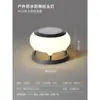 Luminária de Cabeça Solar para Coluna em Aço Inoxidável, Lâmpada de Jardim à Prova d'Água para Exterior, Lâmpada Elétrica para Coluna de Portão de Vila de Jardim, Lâmpada de Cerca