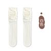 Calcetines Largos Hasta la Rodilla para Niñas, Nuevos Calcetines de Felpa Estilo Coreano Otoño e Invierno para Niños, Calcetines de Encaje con Lazo de Cinta para Niños Pequeños y Medianos