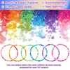 Caixa com 40 Compartimentos Conjunto de Miçangas de Vidro Coloridas Miçangas Misturadas Material para Pulseira Colar DIY Conjunto de Enfeites Acessórios